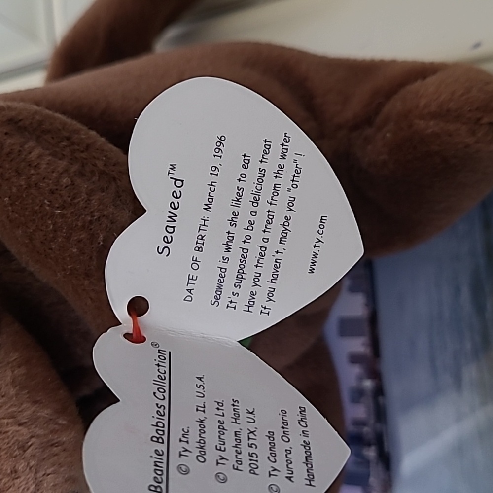 TY Beanie Baby Seaweed - Picture 4 of 5